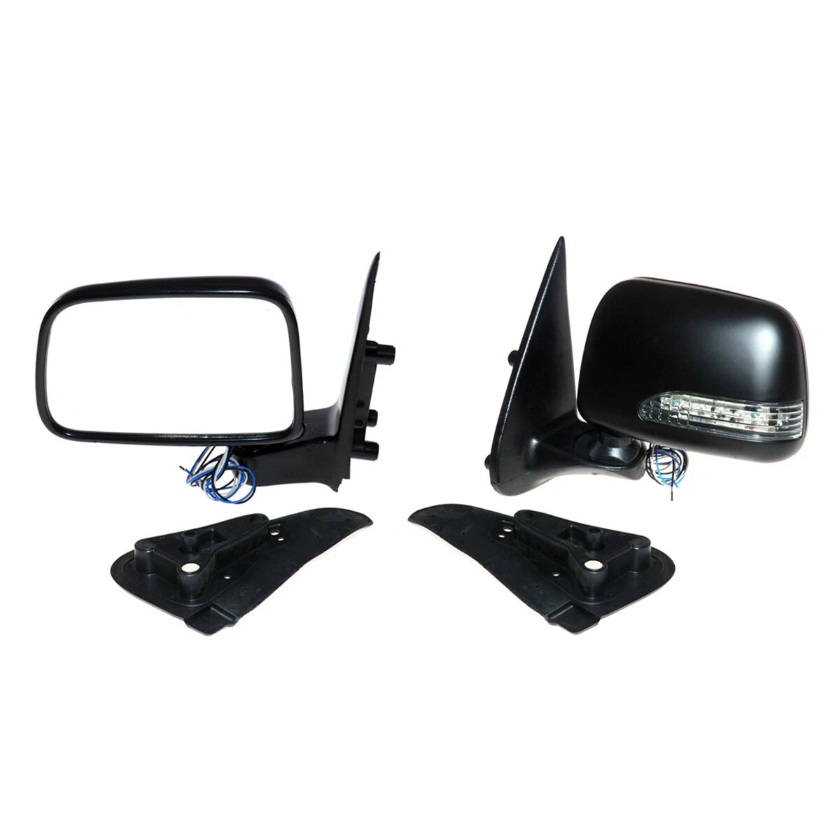 x2 Door/Wing Mirror Black LED for Toyota Hilux MK5 D4D 2.5TD 2001-2005
