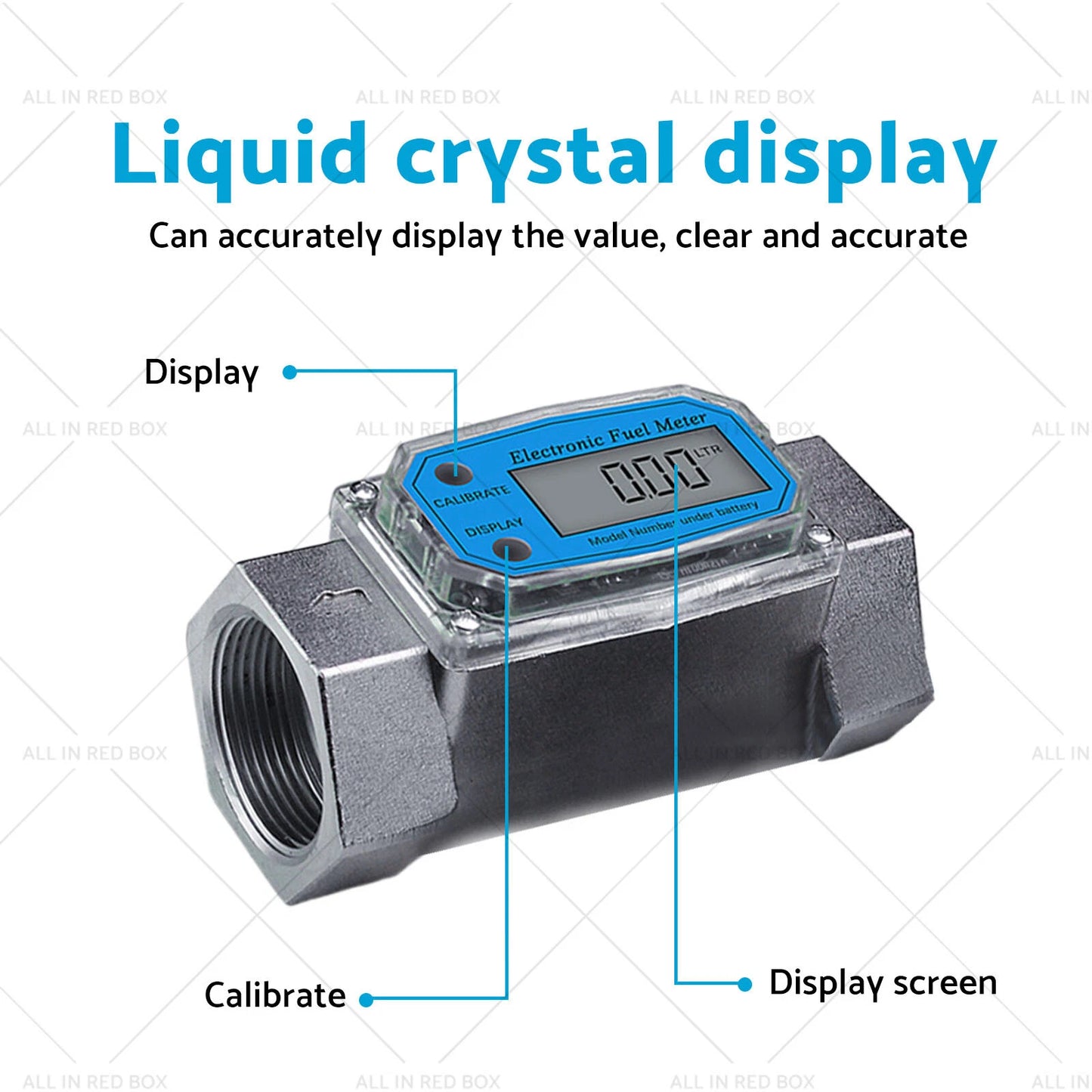 1.5" Turbine Digital Diesel Water Fuel Flow Meter