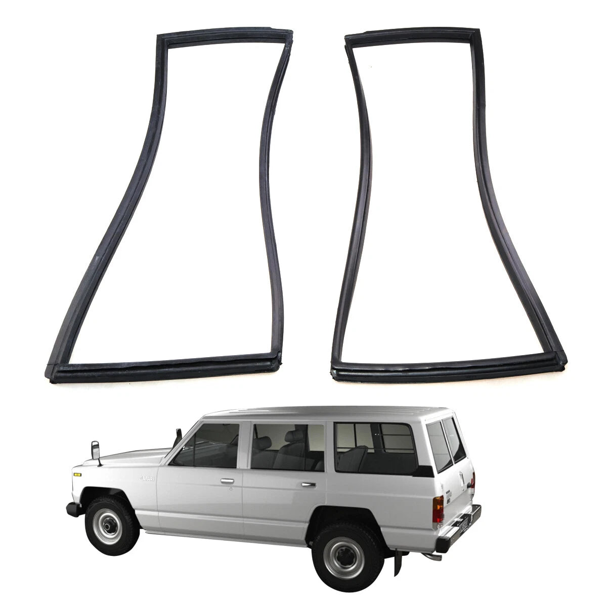 Rear Corner Weatherstrip Set for Nissan Patrol Safari Y60 Van 1991-1995