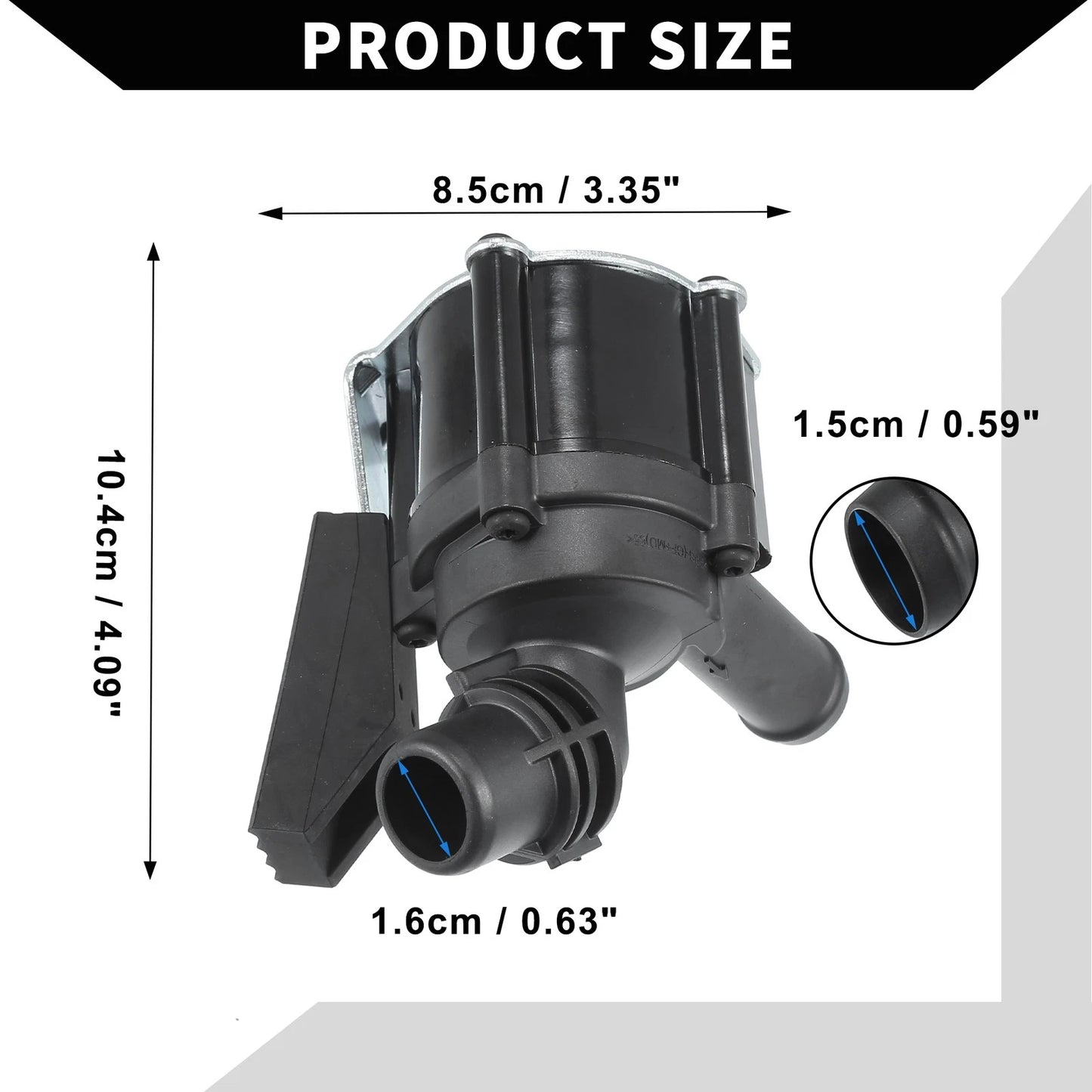 Auxiliary Water Pump for BMW X5 X6 2008-2019 (2 x No. 64119130387, 64119230233)