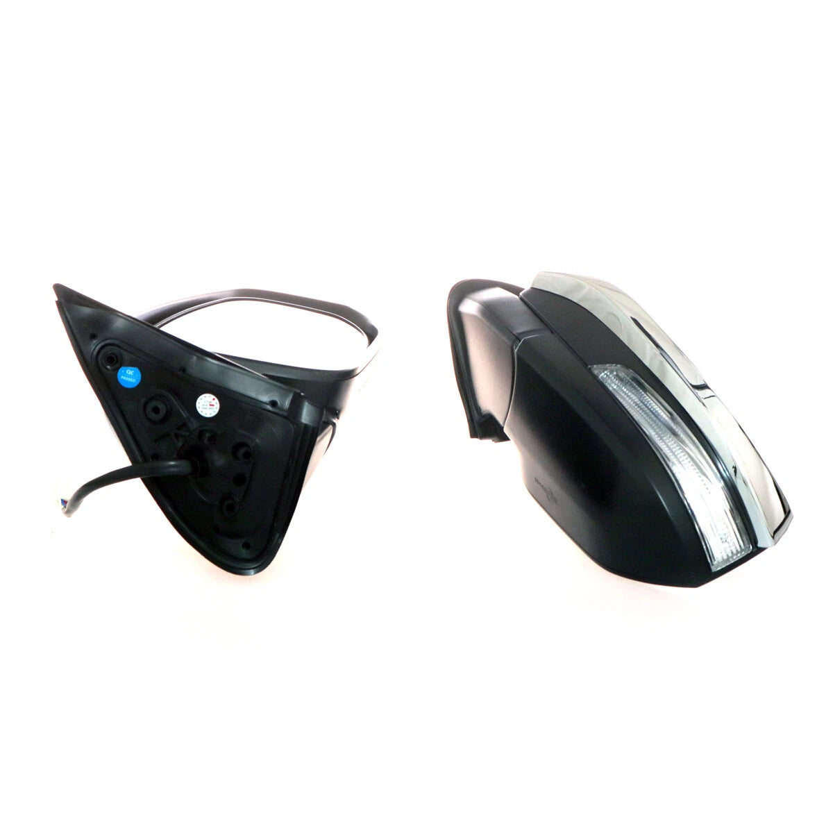 Chrome Electric Foldable Mirrors Set for Toyota Hilux KUN122 GUN123 TGN136 2015-2019