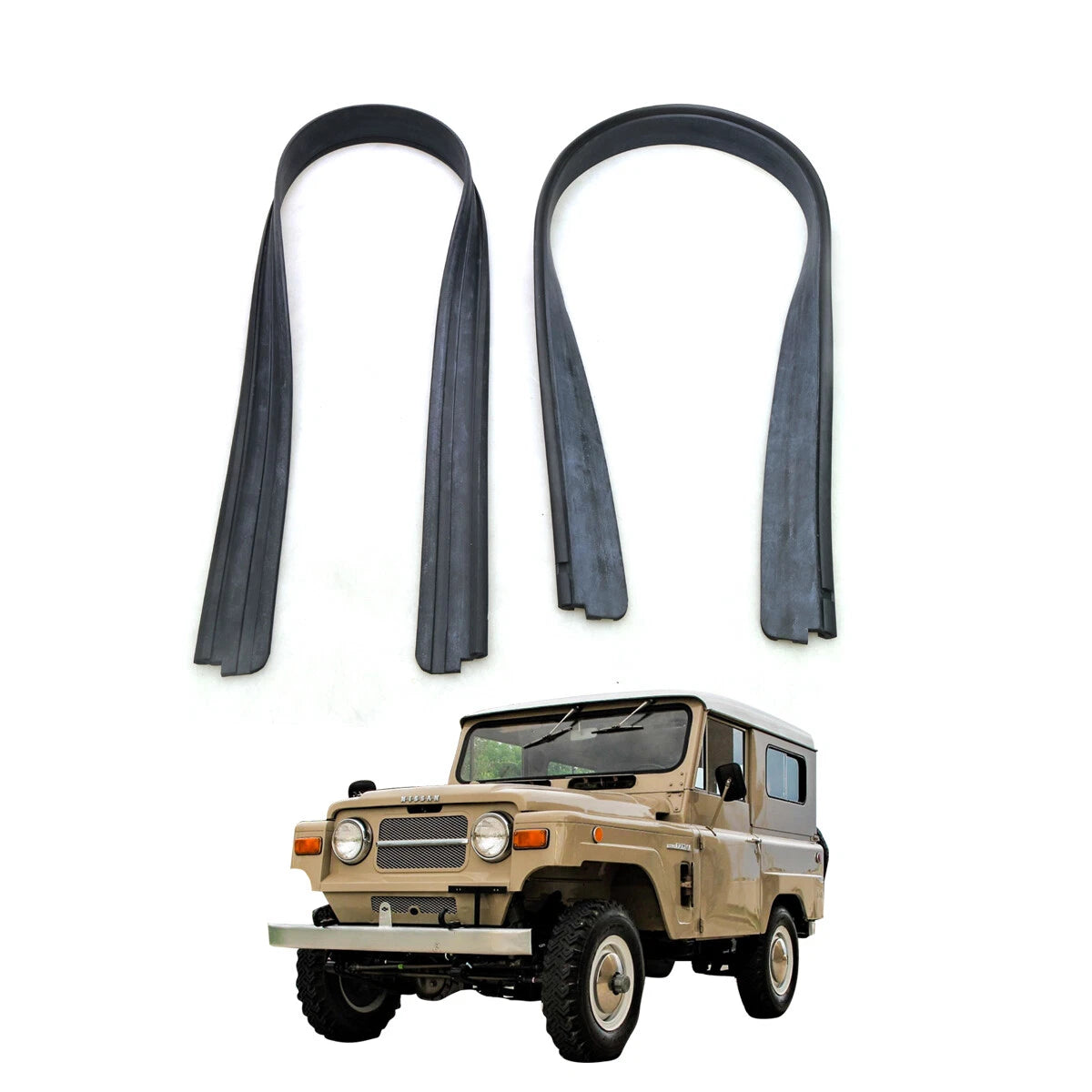 Under Windshield Spacer Rubber Weatherstrip for Nissan Datsun Patrol G60 1960-1980