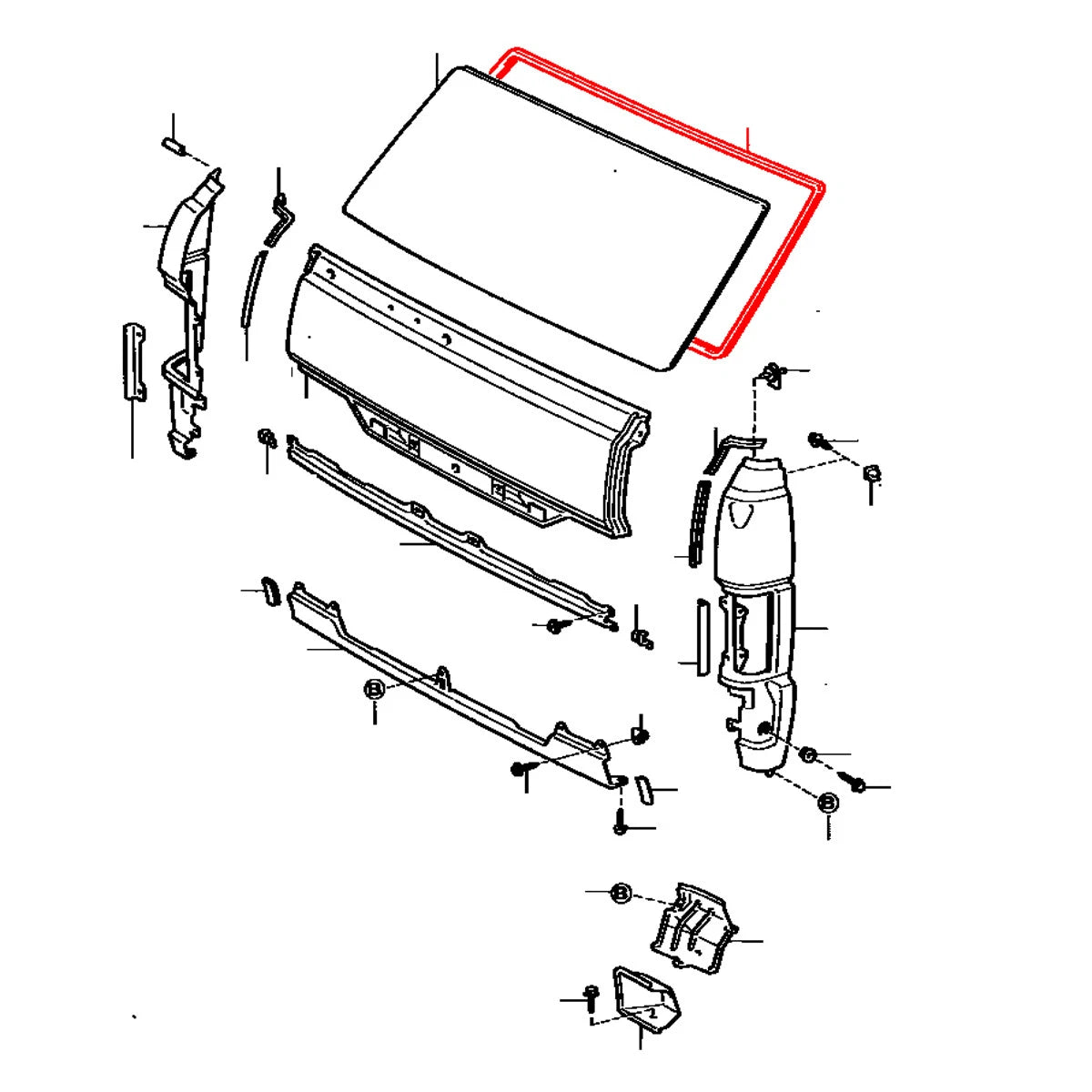 Windshield Weatherstrip for Toyota Hiace Van 1970-1979
