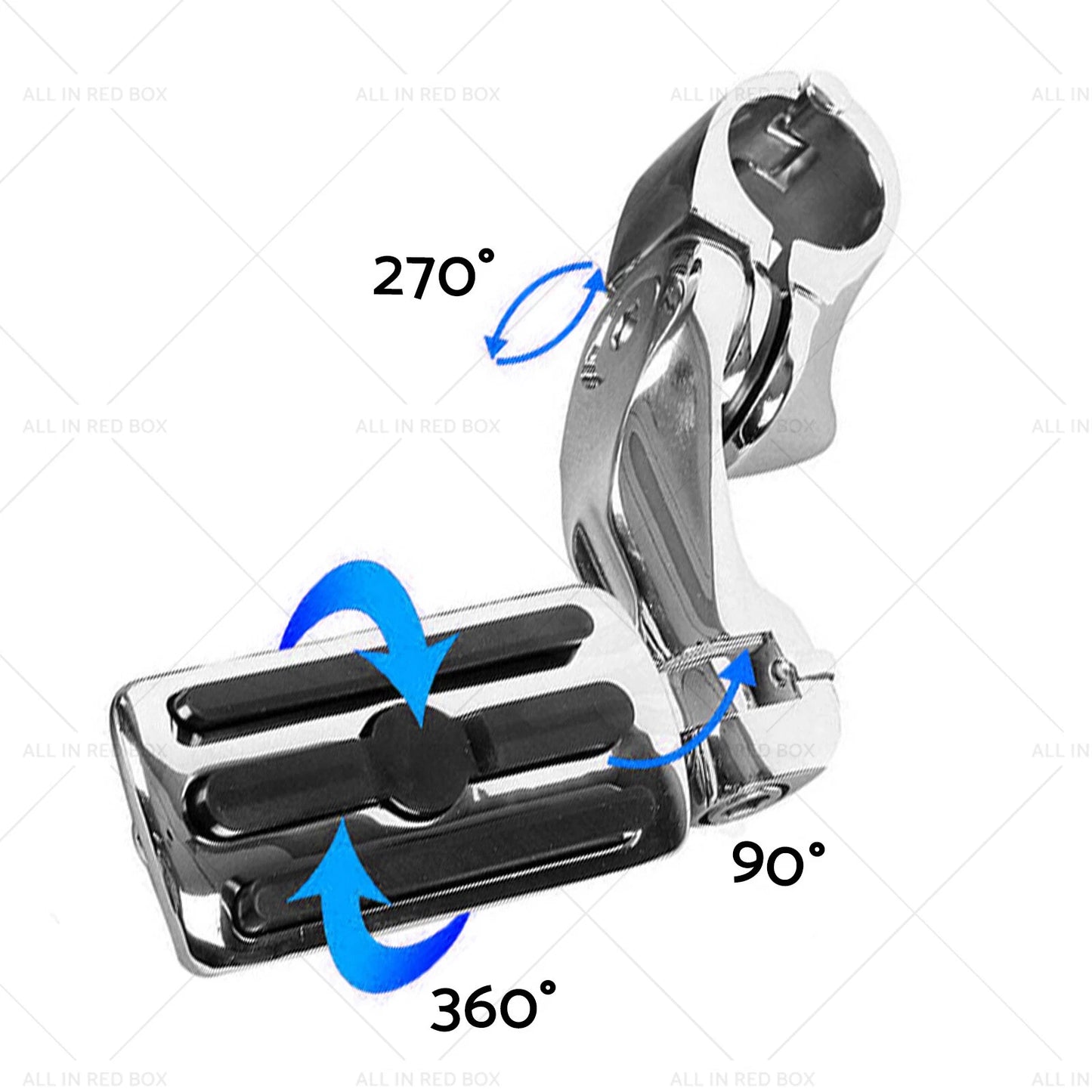 1-1/4" Chrome Motorcycle Highway Foot Pegs for Harley Davidson