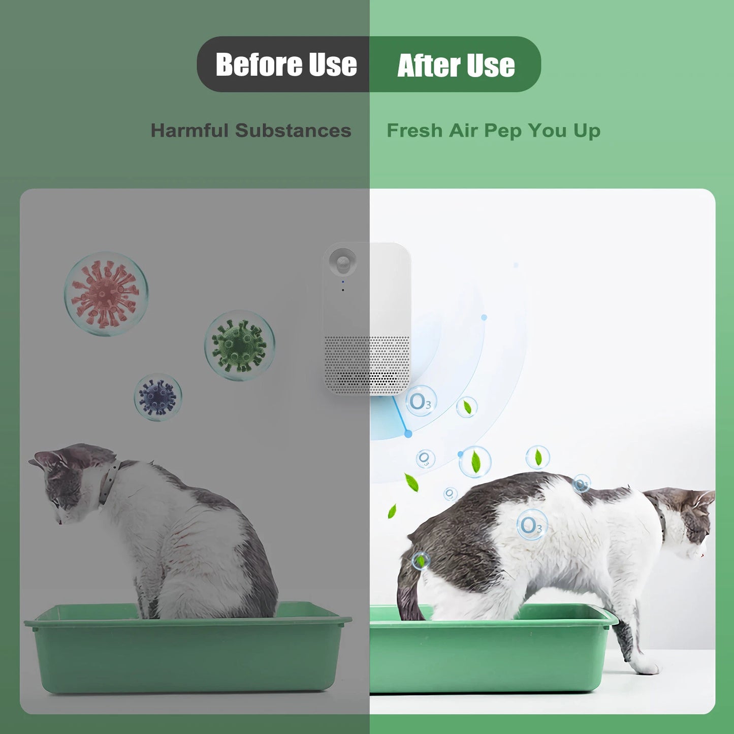 Deodorizer for Cat Litter Box - Odor Eliminator, Dust-Free (2020-2023)