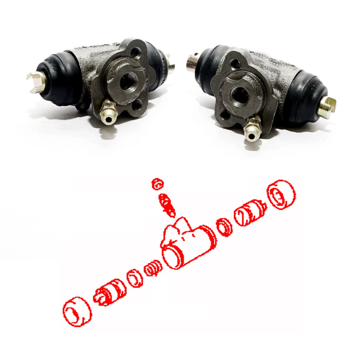 11/16 Rear Brake Cylinders for Toyota Paseo Cynos Coupe 1991-1995