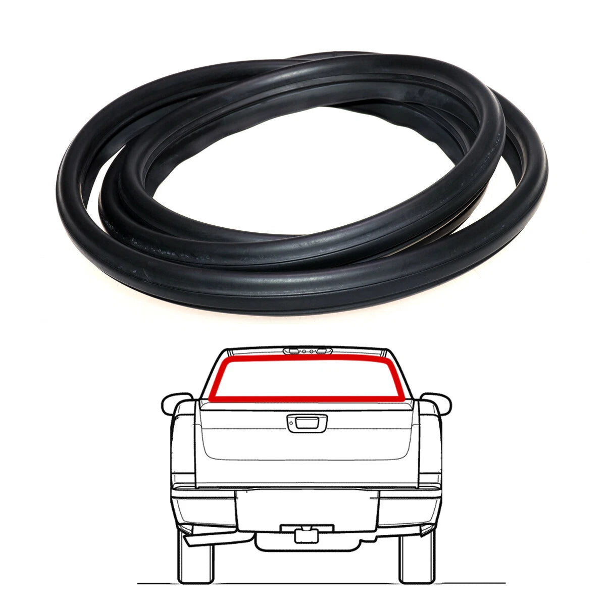 Windshield Weatherstrip for Mitsubishi Triton/Dodge Ram 50/L200 1984-1986