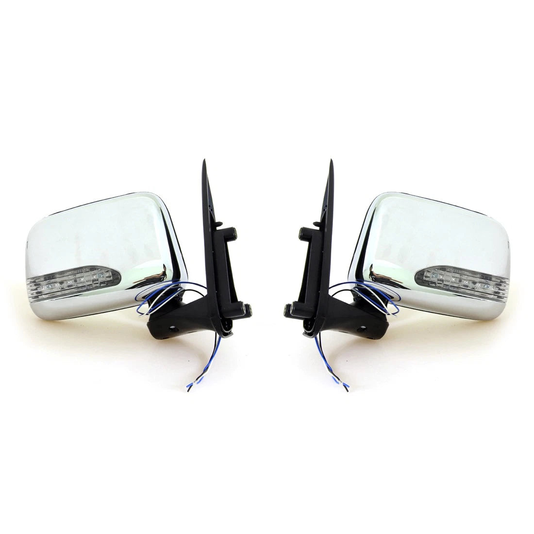 Chrome LED Door Wing Mirror x2 for Toyota Hilux MK5 D4D 2.5TD Ute 2001-2005