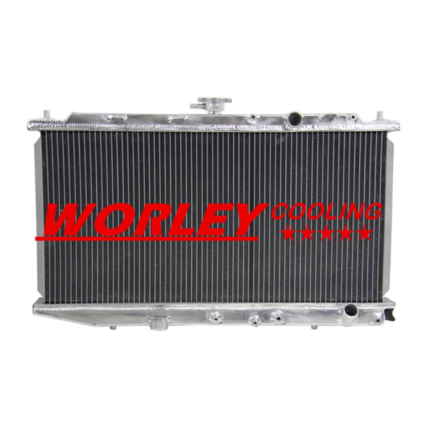 Aluminum Radiator + Fan for Honda Civic ED CRX 1.5/1.6L I4 (1987-1991)