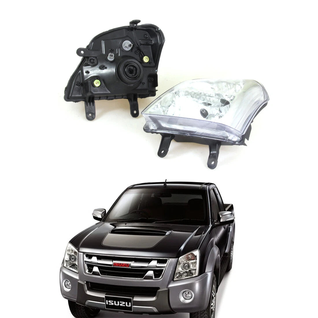 Headlight Light x2 LH for Isuzu D-Max KB LB Chevrolet LUV Colorado Rodeo