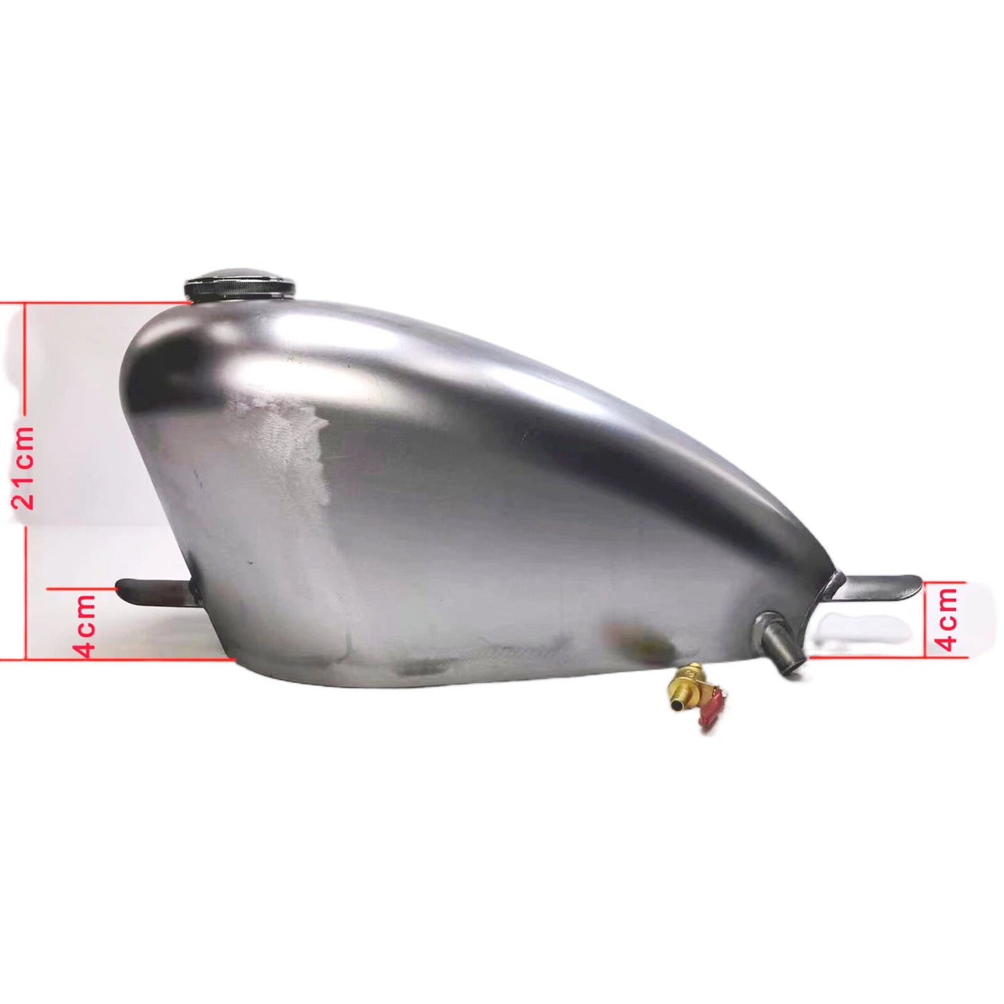 7L Petrol Gas Fuel Tank with Cap for Universal Fit Motorcycle