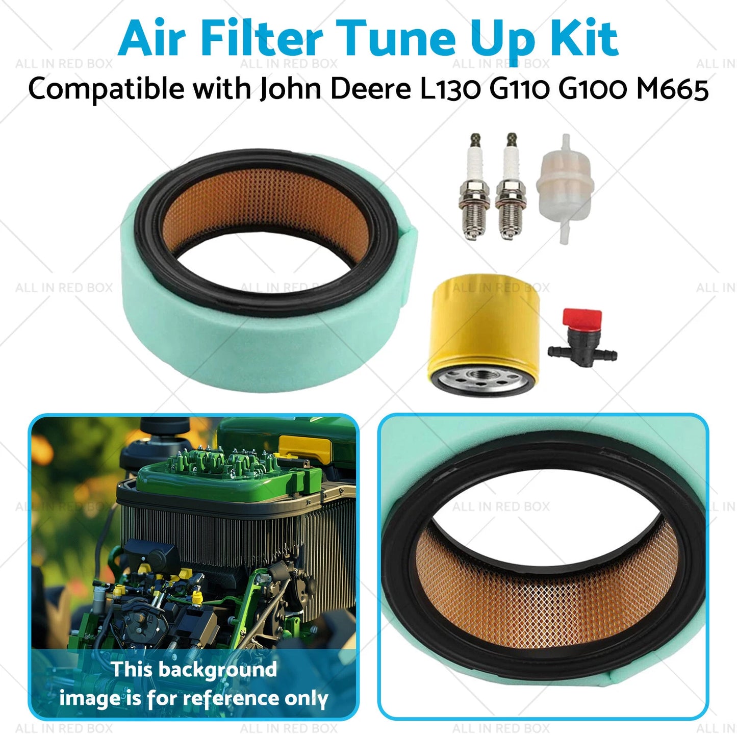 Air Filter Tune Up Kit for John Deere L130 G110 G100 (2003-2006)