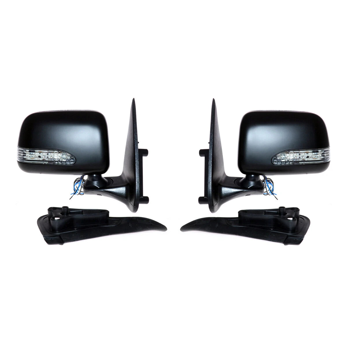x2 Door/Wing Mirror Black LED for Toyota Hilux MK5 D4D 2.5TD 2001-2005