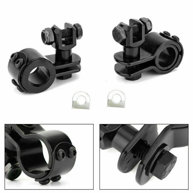 1"~1-1/4" Motorcycle Highway Crash Bar Footrest Mount for Dyna, Road Glide (2006-2023)
