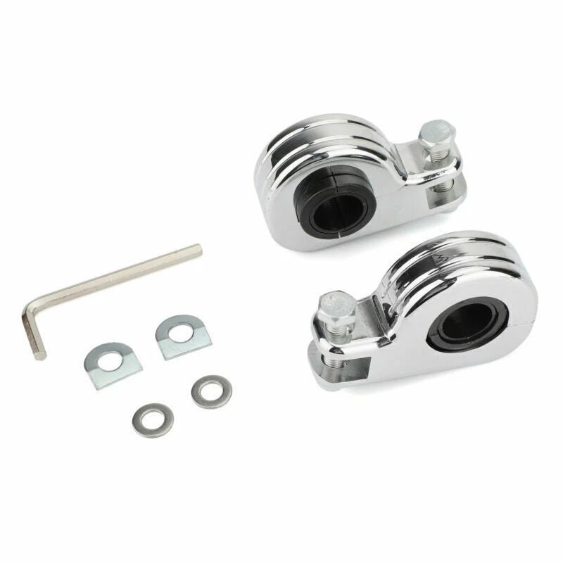 1.25" Highway Crash Bar Foot Pegs for Harley Dyna (2006-2017)
