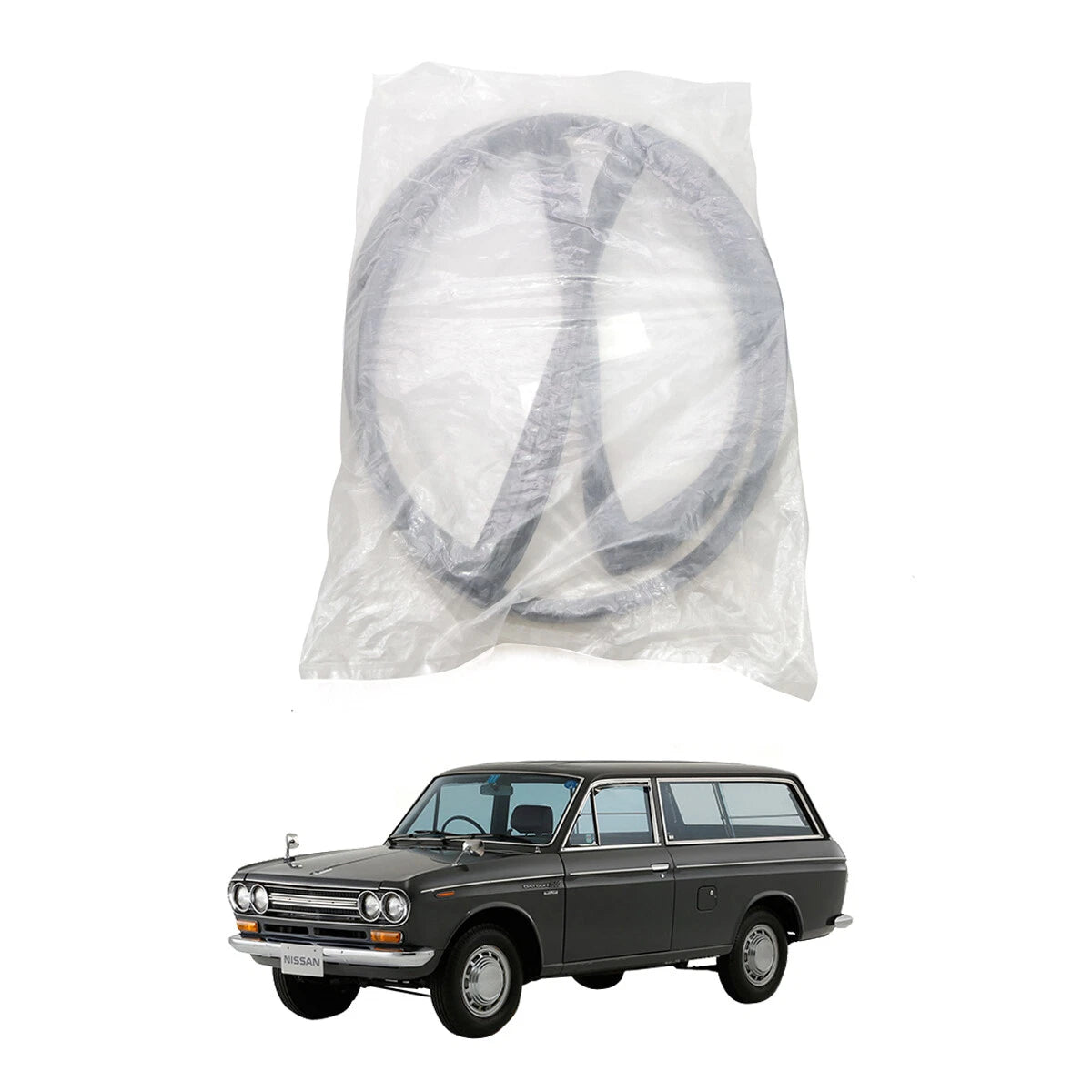 Rear Windshield Weatherstrip Seal for Nissan Datsun 521 Van 1968-1972