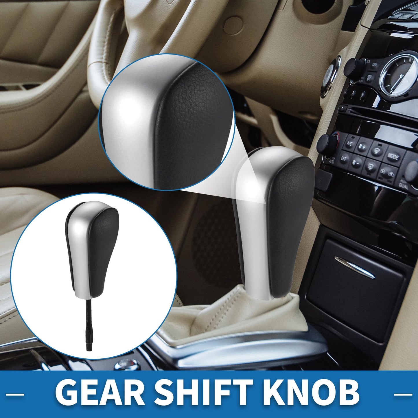 Automatic Gear Shifter Knob for BMW 1 Series E81 2006-2011 Faux Leather