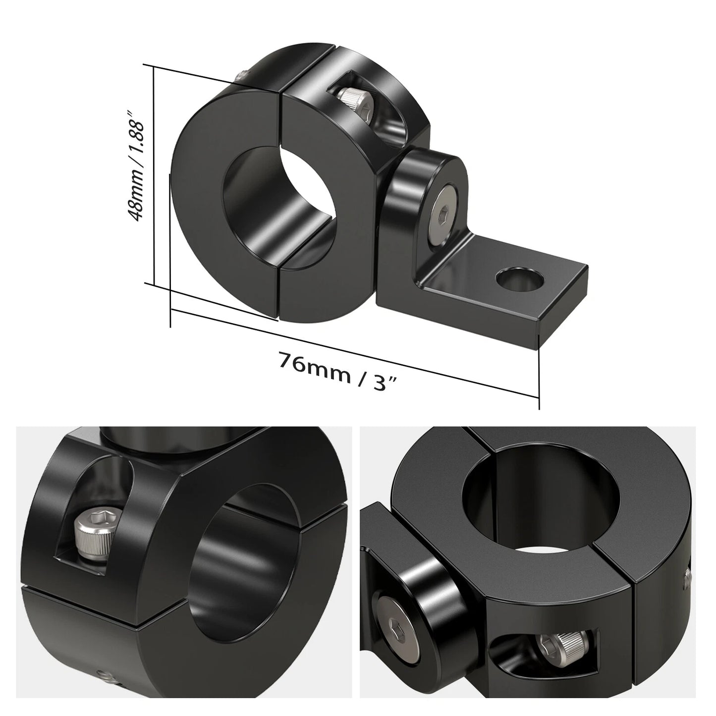 1" Bumper Clamp Light Mount for Yamaha Tenere 700 (2019-2023)