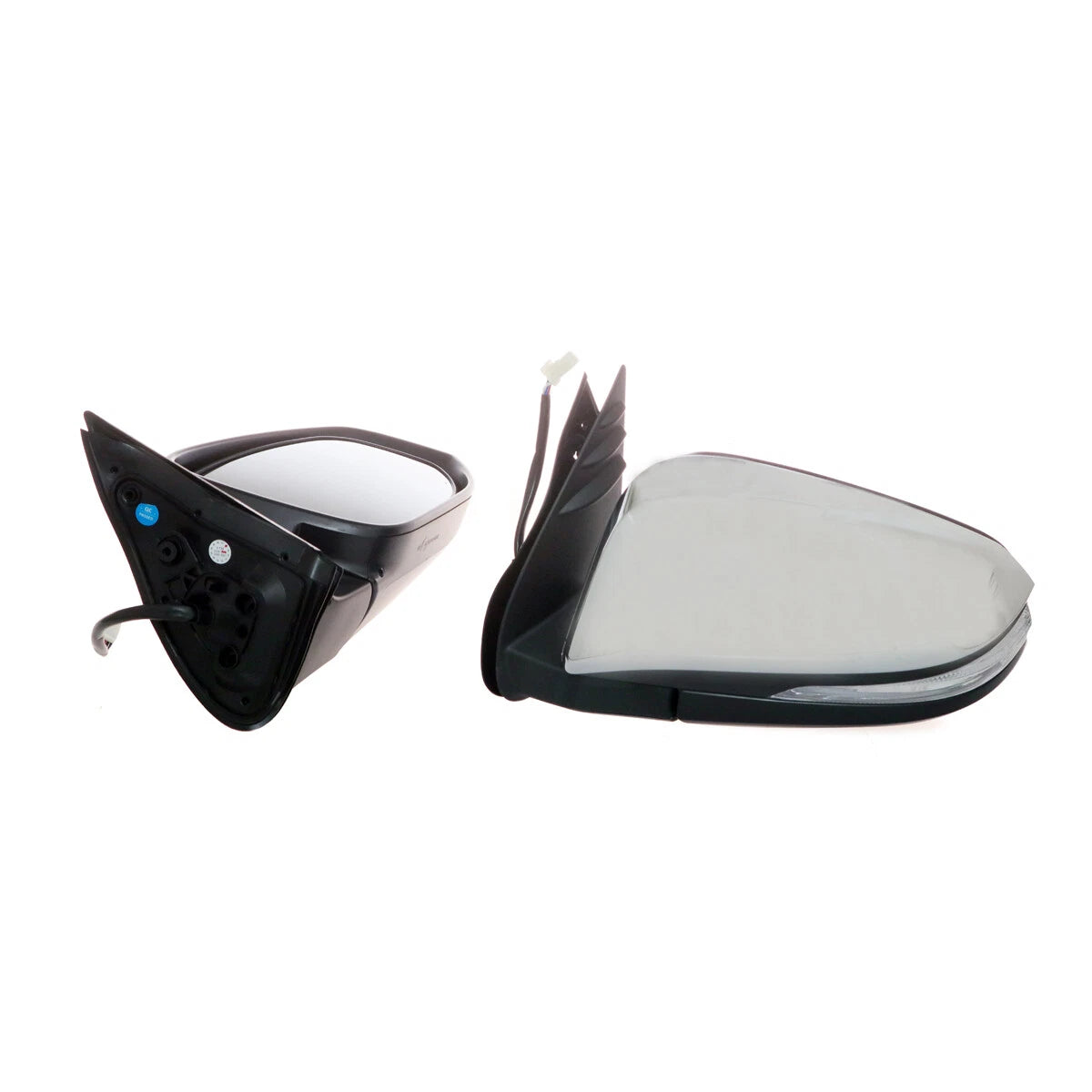 Chrome Electric Foldable Mirrors Set for Toyota Hilux KUN122 GUN123 TGN136 2015-2019