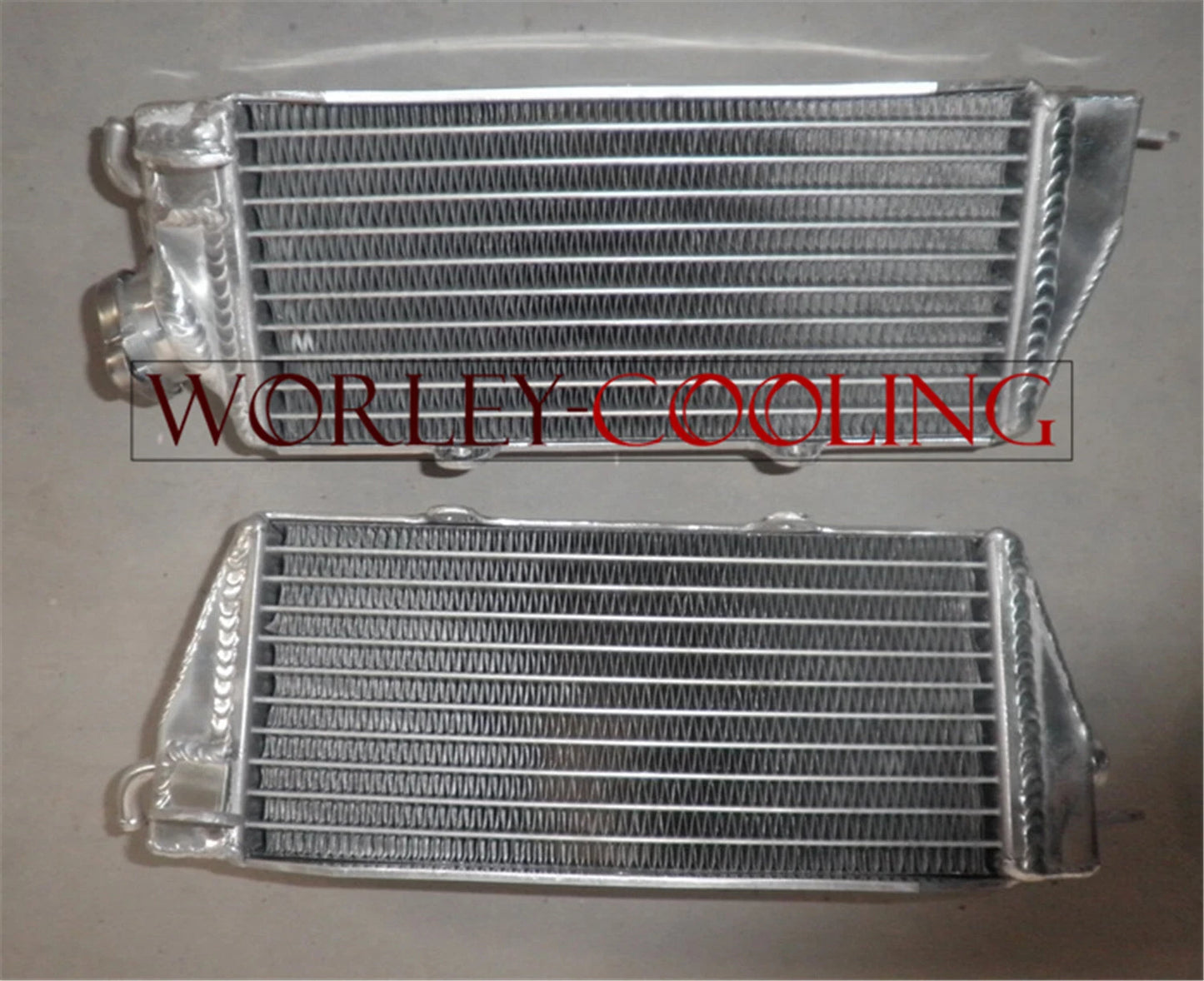 Aluminum Radiator + Blue Hose for Husqvarna AE/CR/WR/XC 400/430/500 (1984-87)