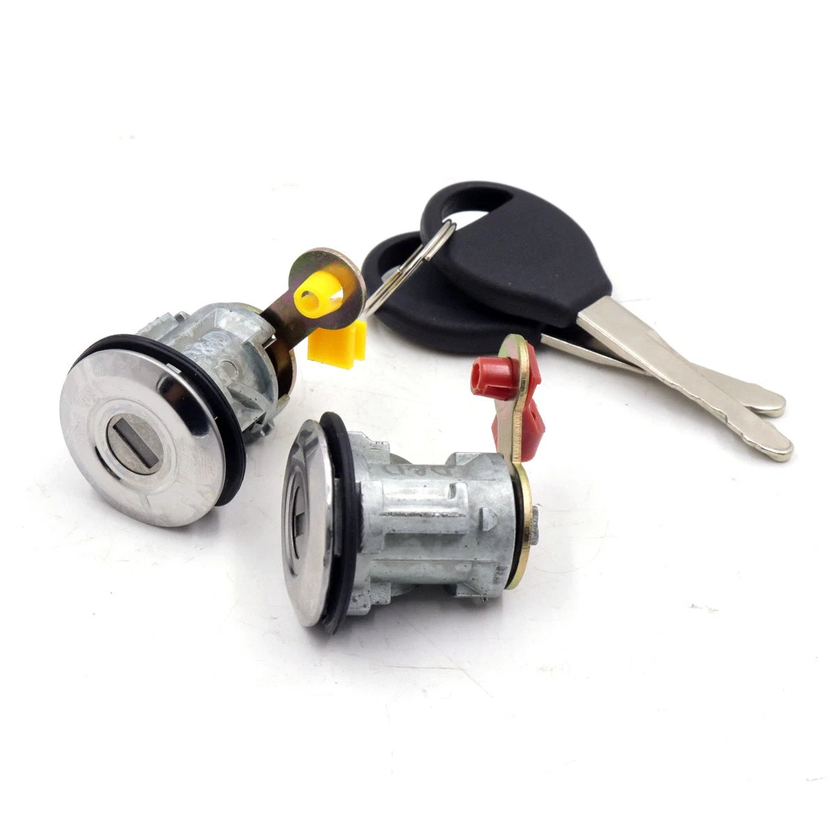 Door Lock x2 & Keys for Nissan Navara D22 NP300 1997-2004