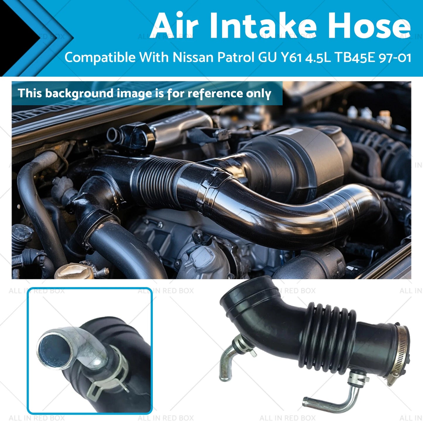 Air Intake Hose for Nissan Patrol GU Y61 4.5L TB45E (1997-2001)