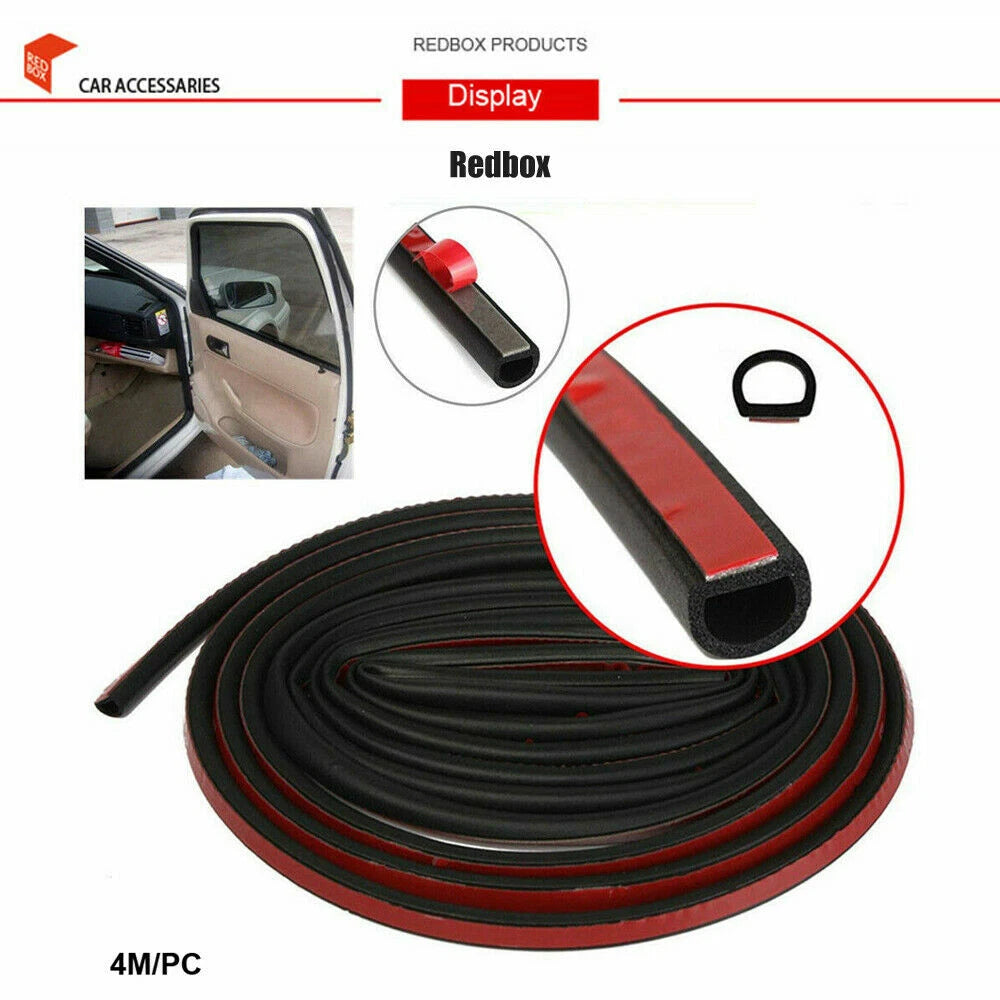 D-shape Weatherstrip Seal for Car Truck Door (8M x 9mm x 10mm) (2020-2023)