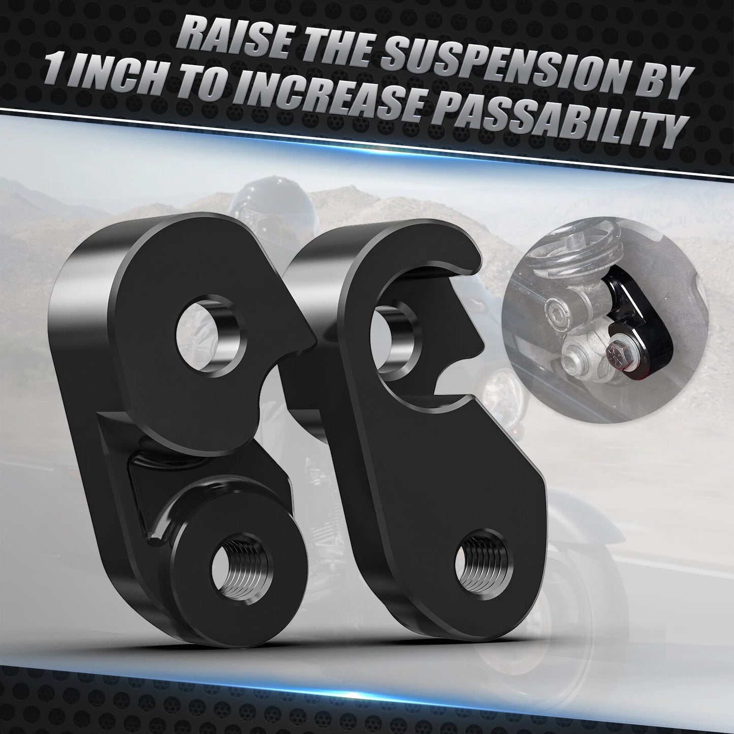 1" Rear Suspension Riser for Harley Street Glide FLHX (2014-2023)