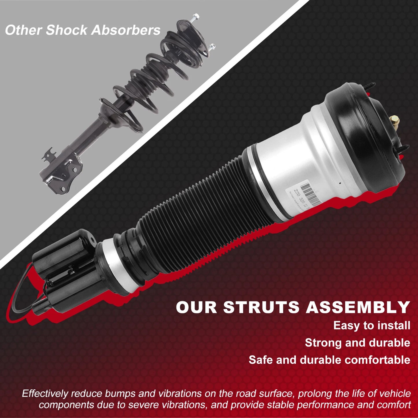 Airmatic Shock Absorbers for Mercedes W220 S350/S500 4Matic (2000-2006)
