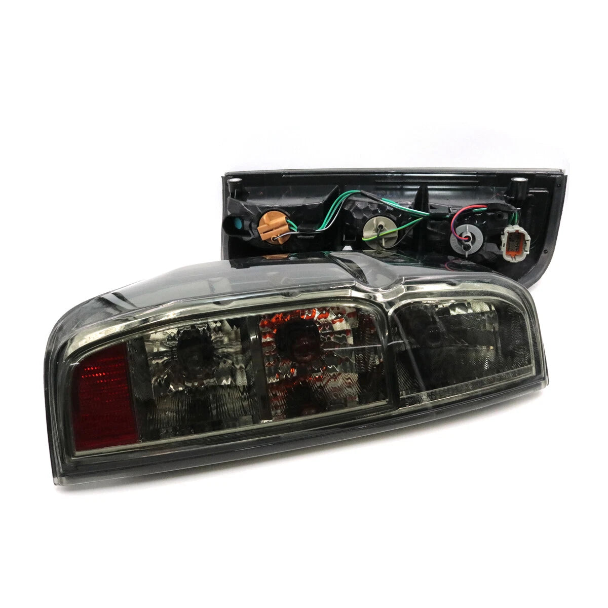 Tail Light Light Smoke Lens x2 for Nissan Navara D40 2005-2015