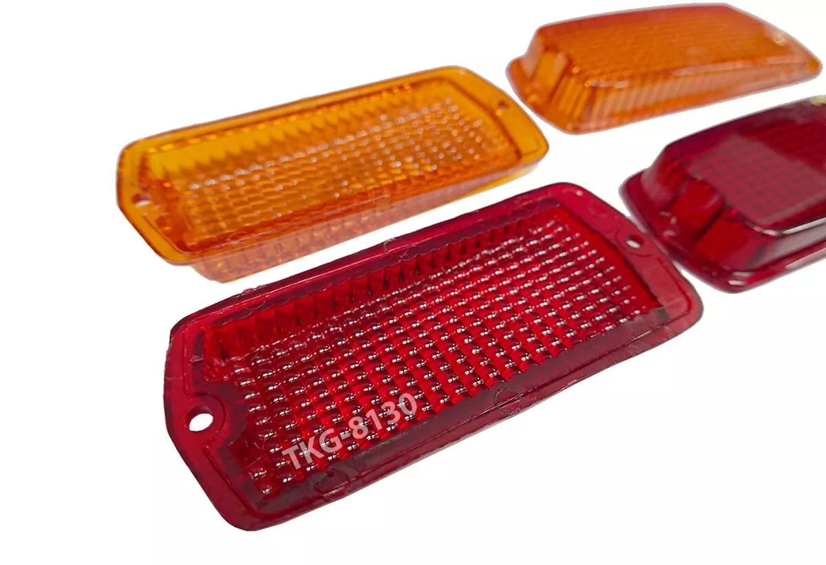 Luces de posición laterales naranja y rojo para Nissan Datsun Fairlady 510 120Y 240Z (1968-1973)