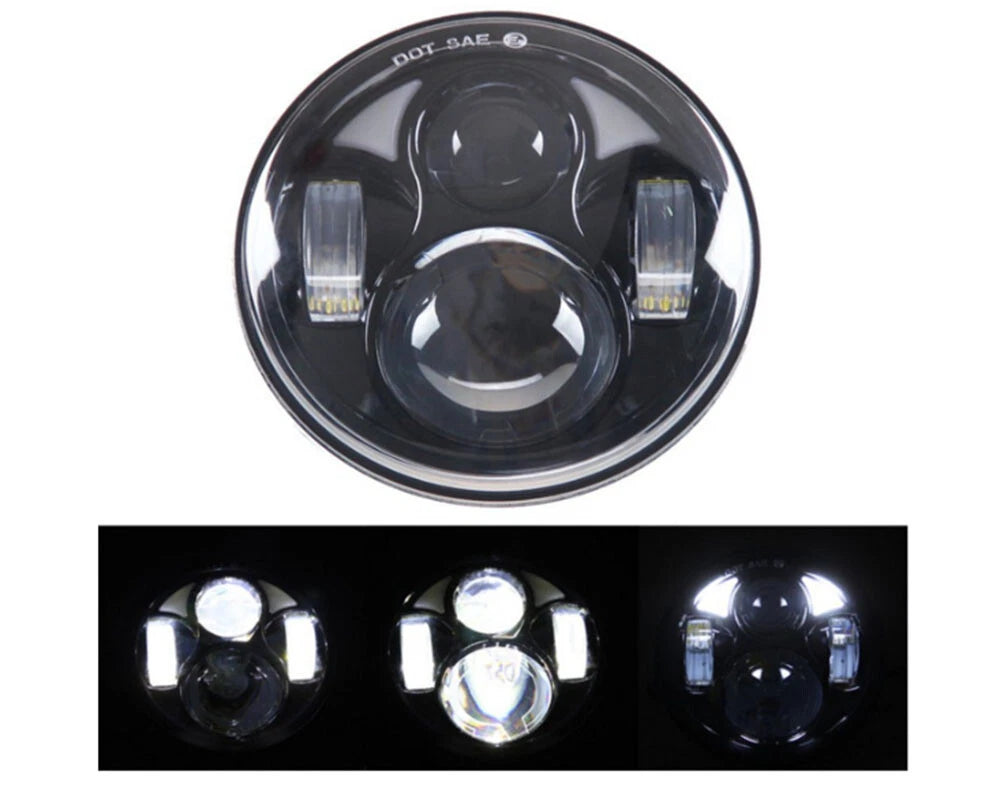 7" LED Headlight Hi/Lo Beam DRL for Jeep Wrangler TJ JK CJ (1997-2023)