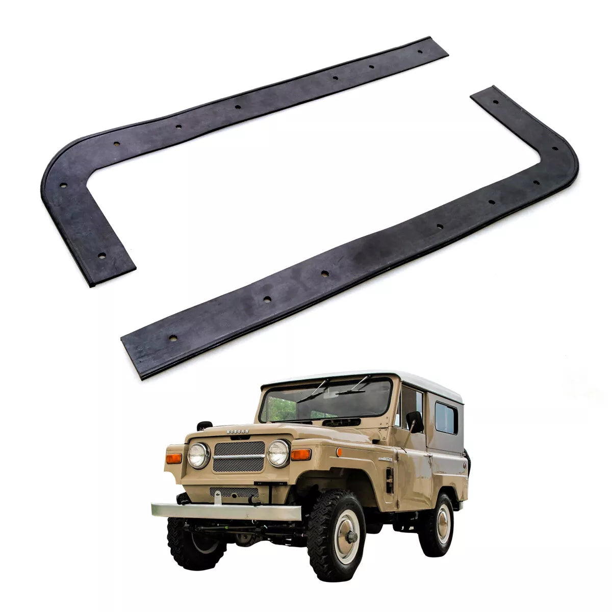 Side Fender Weatherstrip Rubber for Nissan Datsun Patrol G60 Jeep 2DR 1960-1980