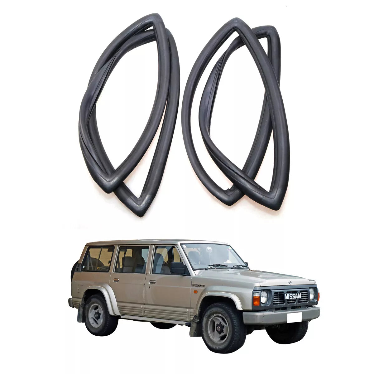 Rear Window Weatherstrip for Nissan Patrol Safari 1980-1986