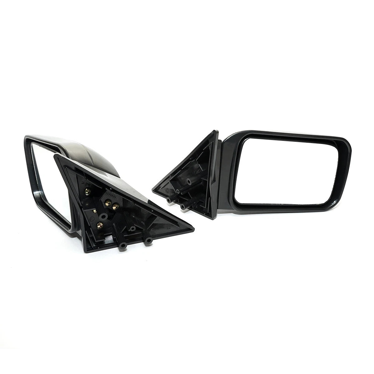 Black Door Mirror x2 for Nissan Sunny Sentra B12 Sedan 1985-1990