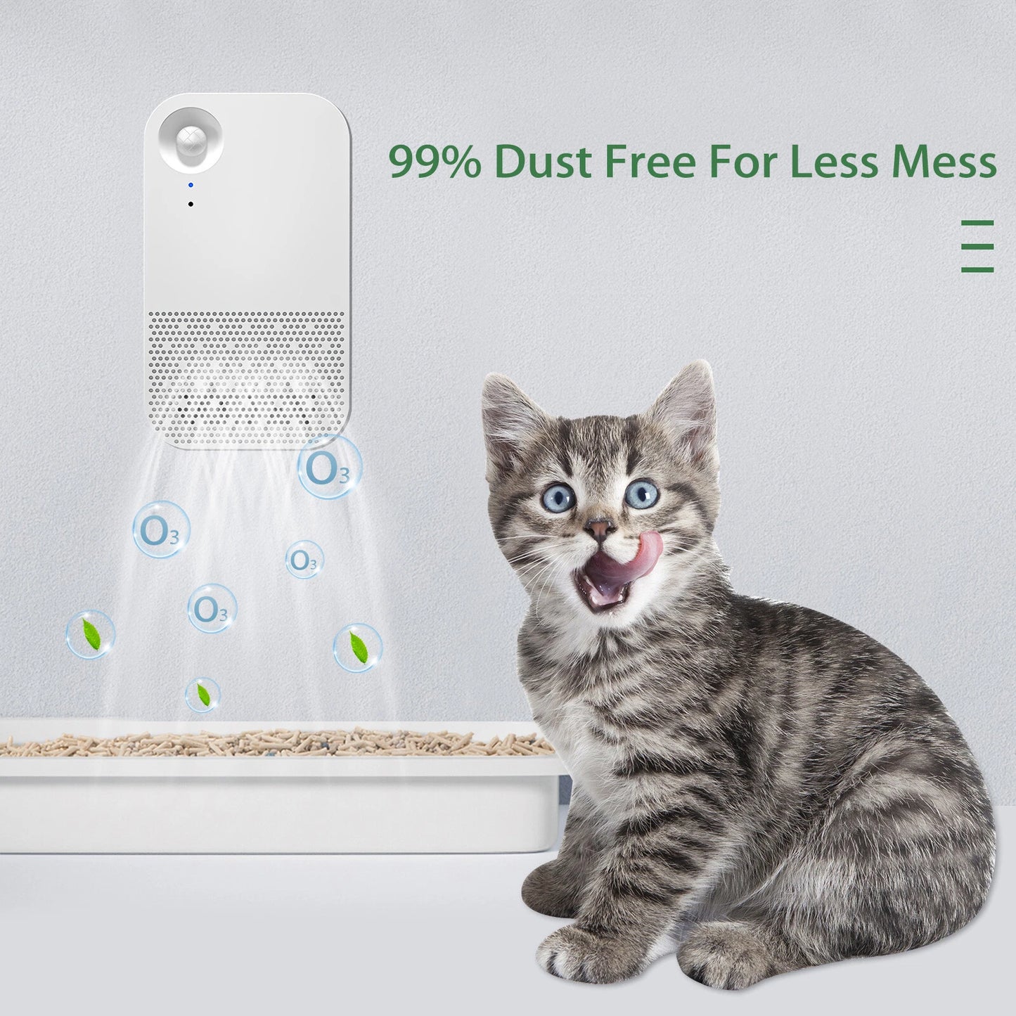 Deodorizer for Cat Litter Box - Odor Eliminator, Dust-Free (2020-2023)