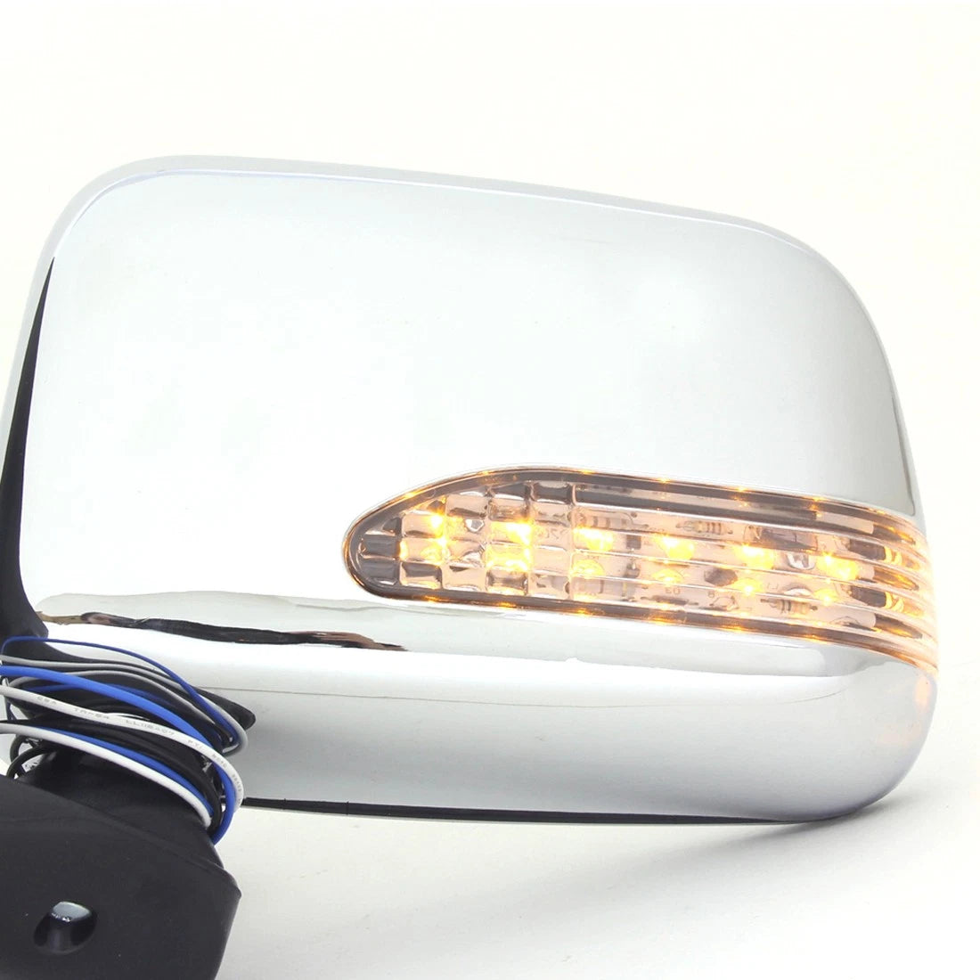 Chrome LED Door Wing Mirror x2 for Toyota Hilux MK5 D4D 2.5TD Ute 2001-2005