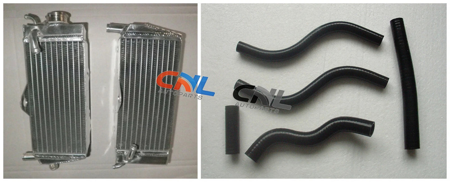 Aluminum Radiator + Black Hoses for Honda CR125R (1989)