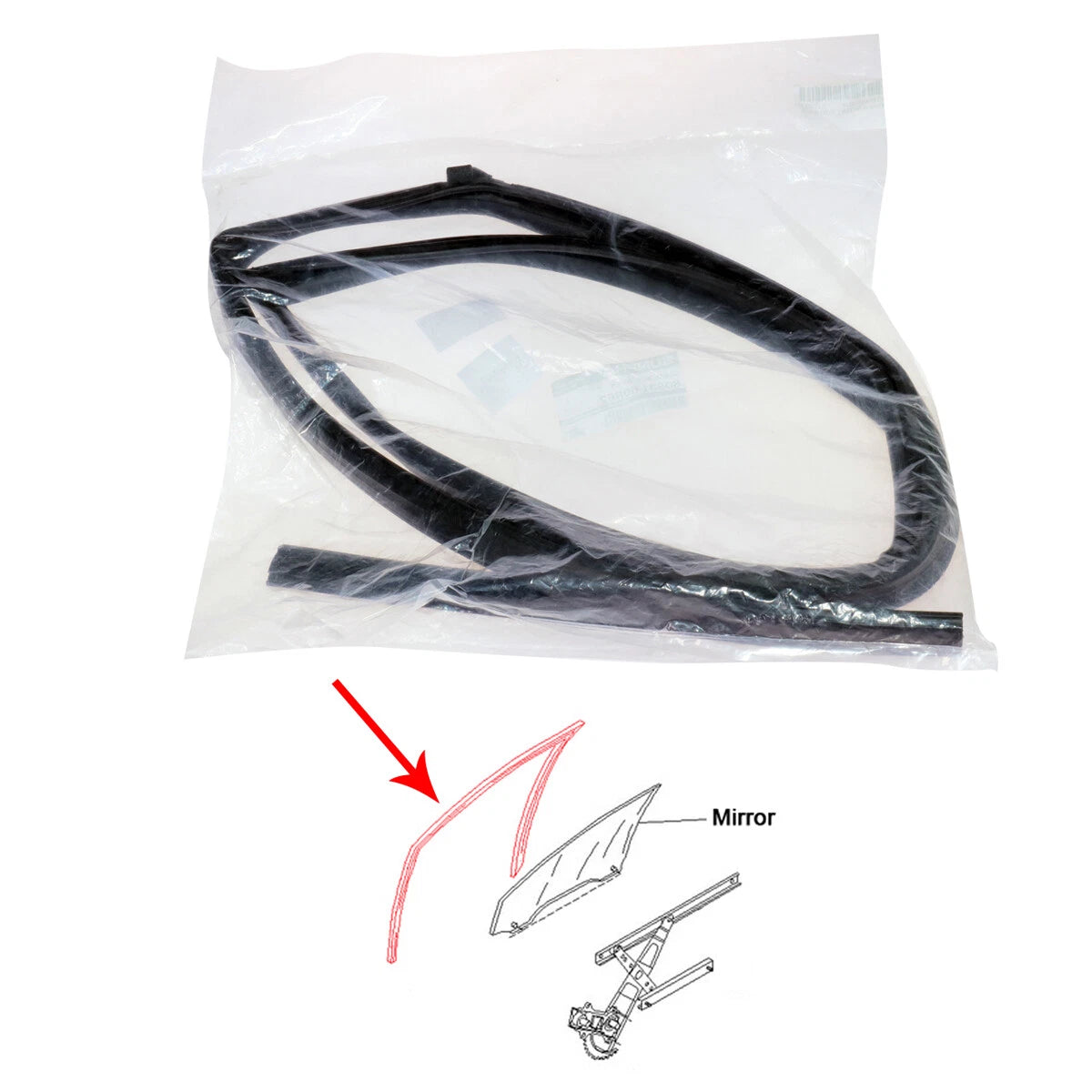 Front Door Glass Run Channel for Nissan AD Max Y10 Sunny Wagon N14 NV 1990-1999