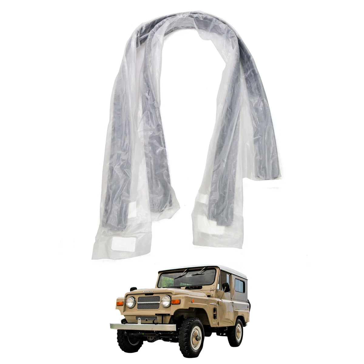 Under Windshield Spacer Rubber Weatherstrip for Nissan Datsun Patrol G60 1960-1980