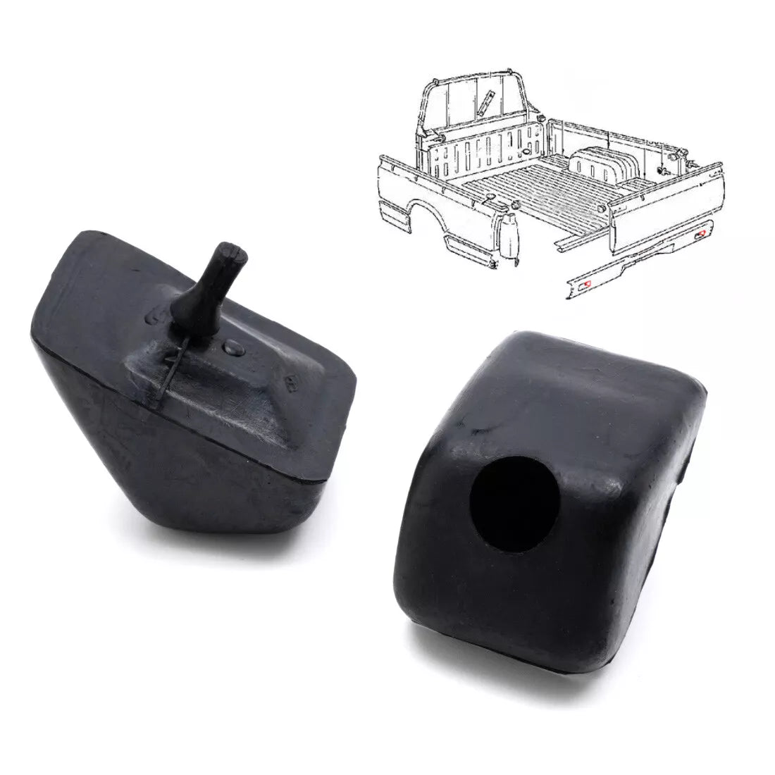 Tail gate Bumper Stop Rubber for Nissan Datsun 720 1979-1986