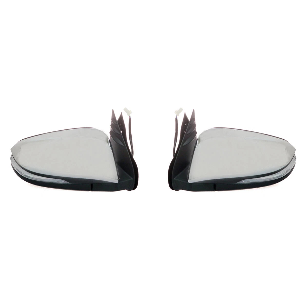 Chrome Electric Foldable Mirrors Set for Toyota Hilux KUN122 GUN123 TGN136 2015-2019