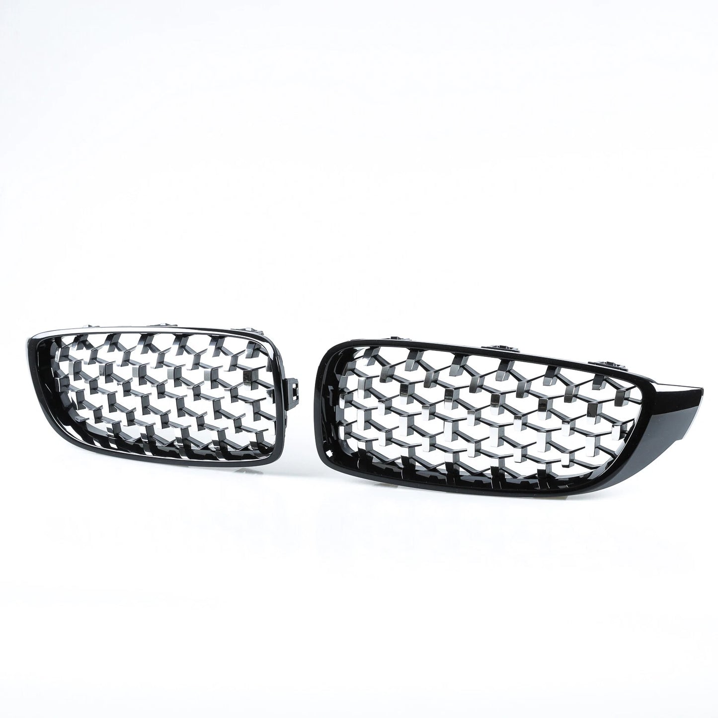 Front Grille Black/Chrome Diamond Slats for BMW F32 F33 F36 F80 F82 M3 M4 (2012-2020)
