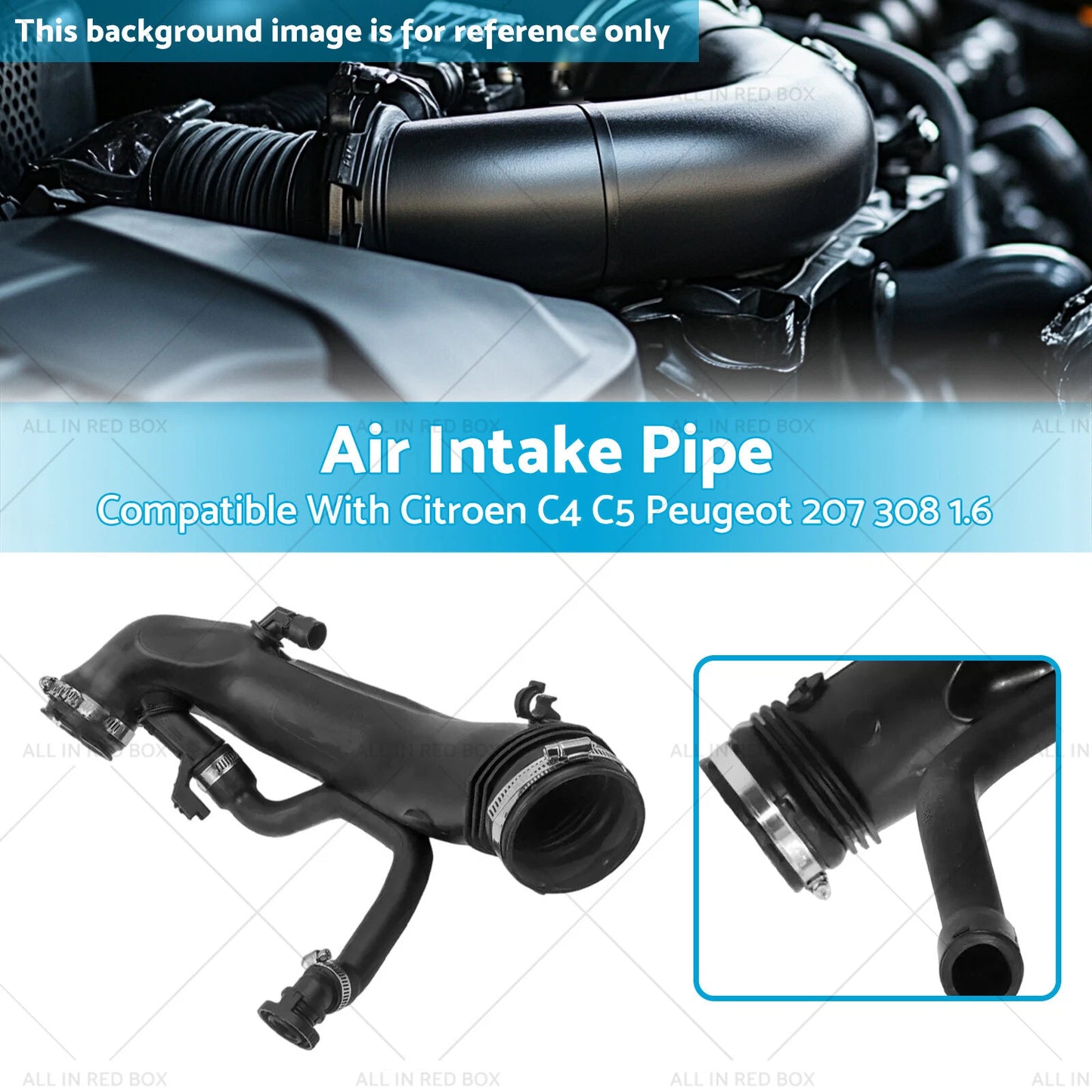 Air Intake Pipe Hose for Citroen C4 C5 Peugeot 207 308 3008 5008 (2004-2023)