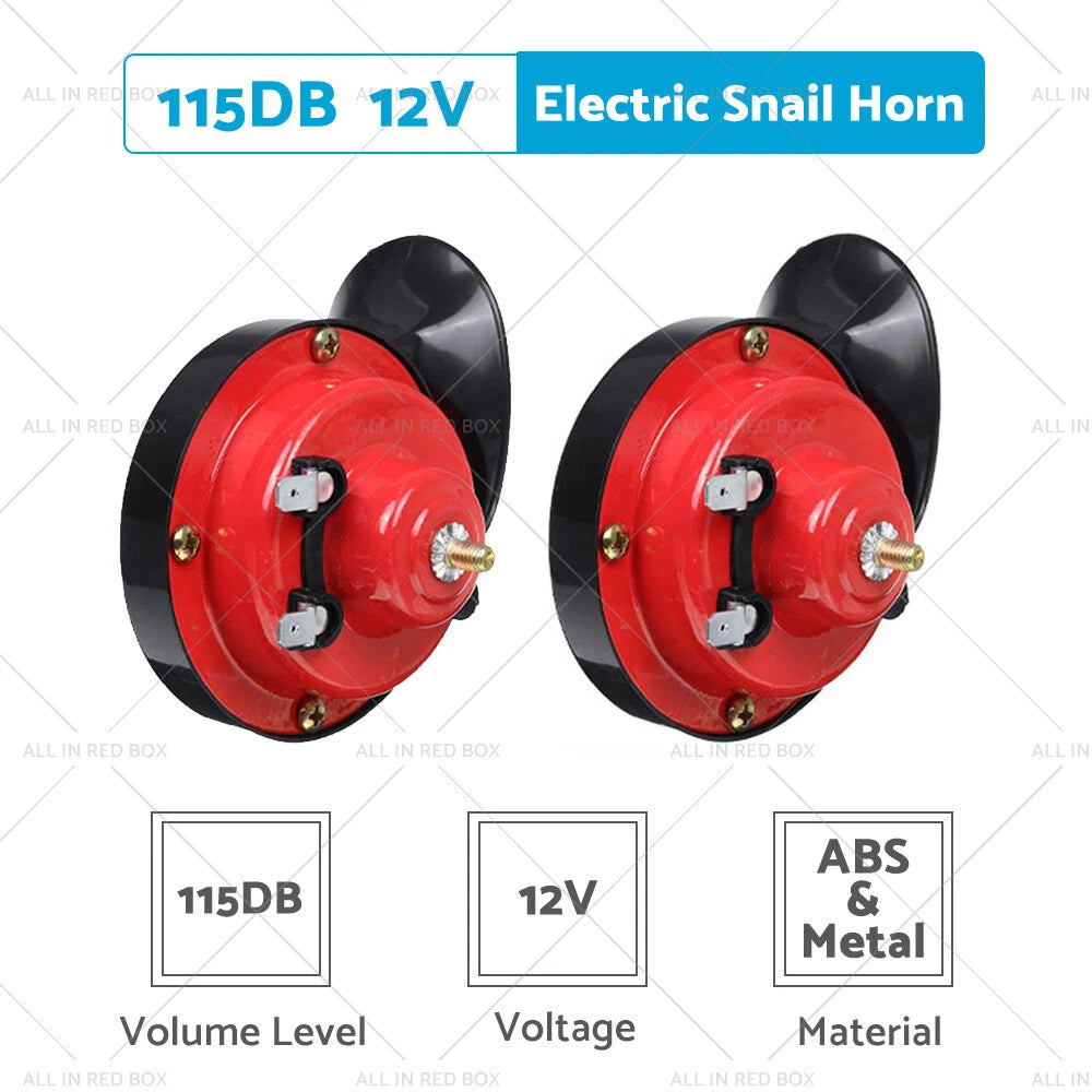 1 Pair 12V 300DB Super Train Horns for Trucks SUVs Boats Motorcycles (N/A)