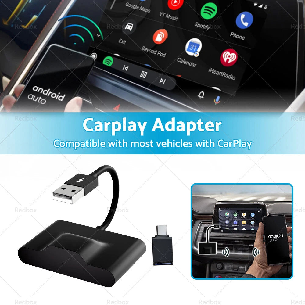 Auto Wireless Carplay Adapter for Most Vehicles with CarPlay (2020-2023)