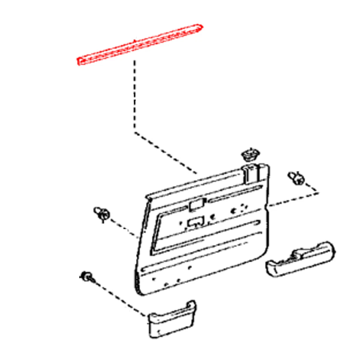 Door Glass Weatherstrip Set for Toyota Land Cruiser HT KZJ77 LJ79 RJ77