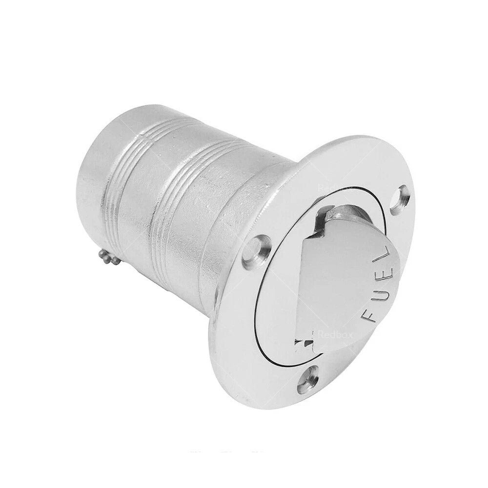 1.5" Keyless Polished Fuel Deck Fill Filler for Marine Boat
