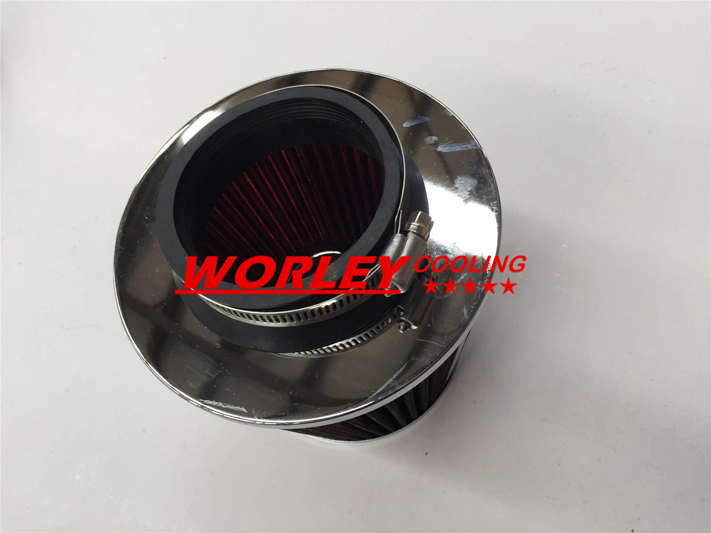 AIR INTAKE + RED TAPERED FILTER KIT for Acura Integra (1990-1993)
