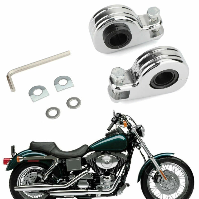 1.25" Highway Crash Bar Foot Pegs for Harley Dyna (2006-2017)